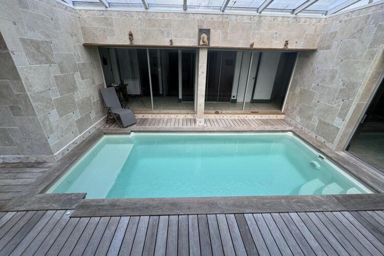 Holiday Home With Indoor Pool, Le Porge Esterno foto